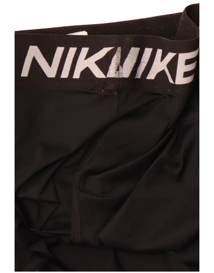 Damskie legginsy NIKE Dri Fit Graphic UK 8, małe, czarne, poliestrowe