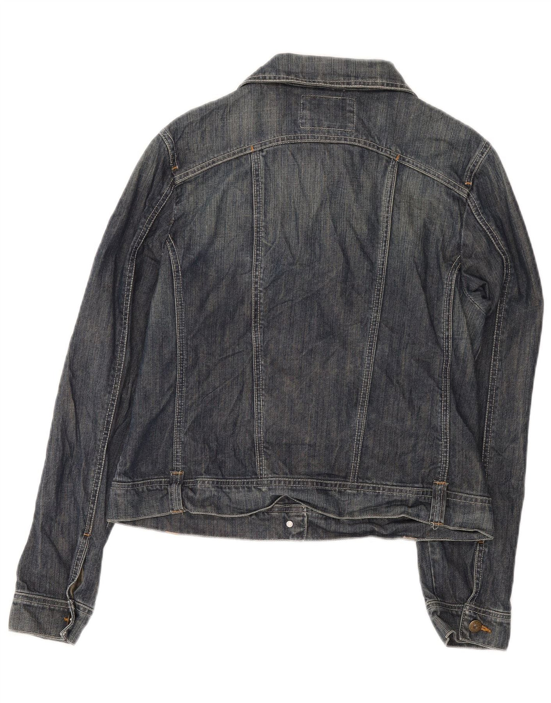 Damska kurtka dżinsowa Kiabi Crop UK 14, duża, niebieska, bawełniana