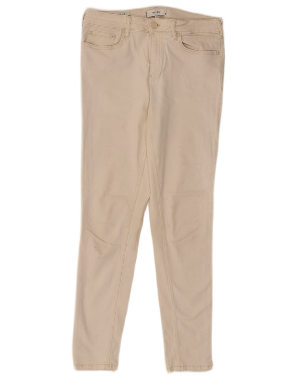 Damskie jeansy skinny Reiss IT 32 2XS W23 L29 Biała bawełna