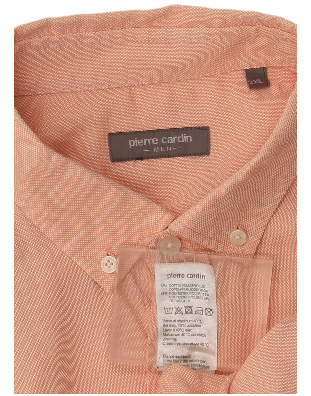Koszula męska Pierre Cardin 2XL, różowa, bawełniana