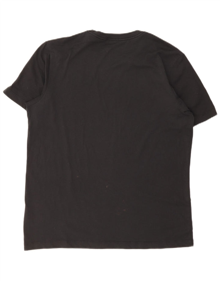 Męski T-shirt Nike Dri Fit, duży, czarny, bawełniany