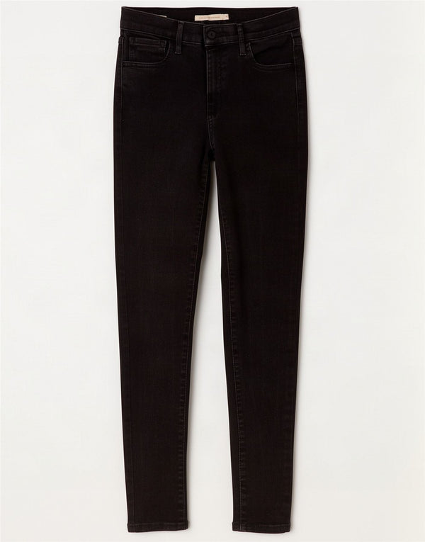 Damskie jeansy Levi's 720 z wysokim stanem i wysokim stanem W28 L28 Czarne