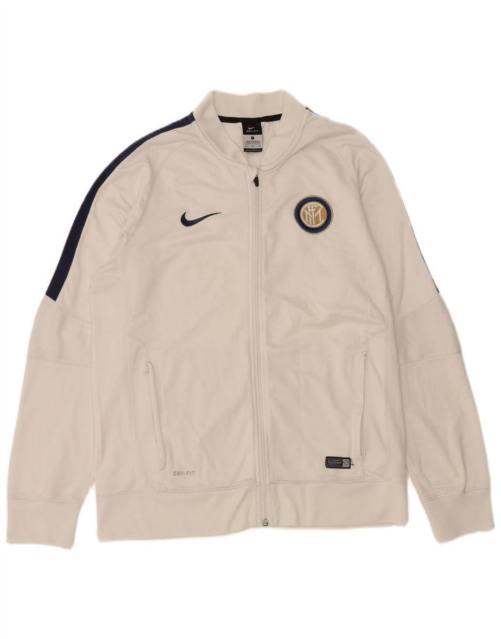 Męska bluza dresowa Nike Inter Mediolan, duża, biała, z blokami kolorów
