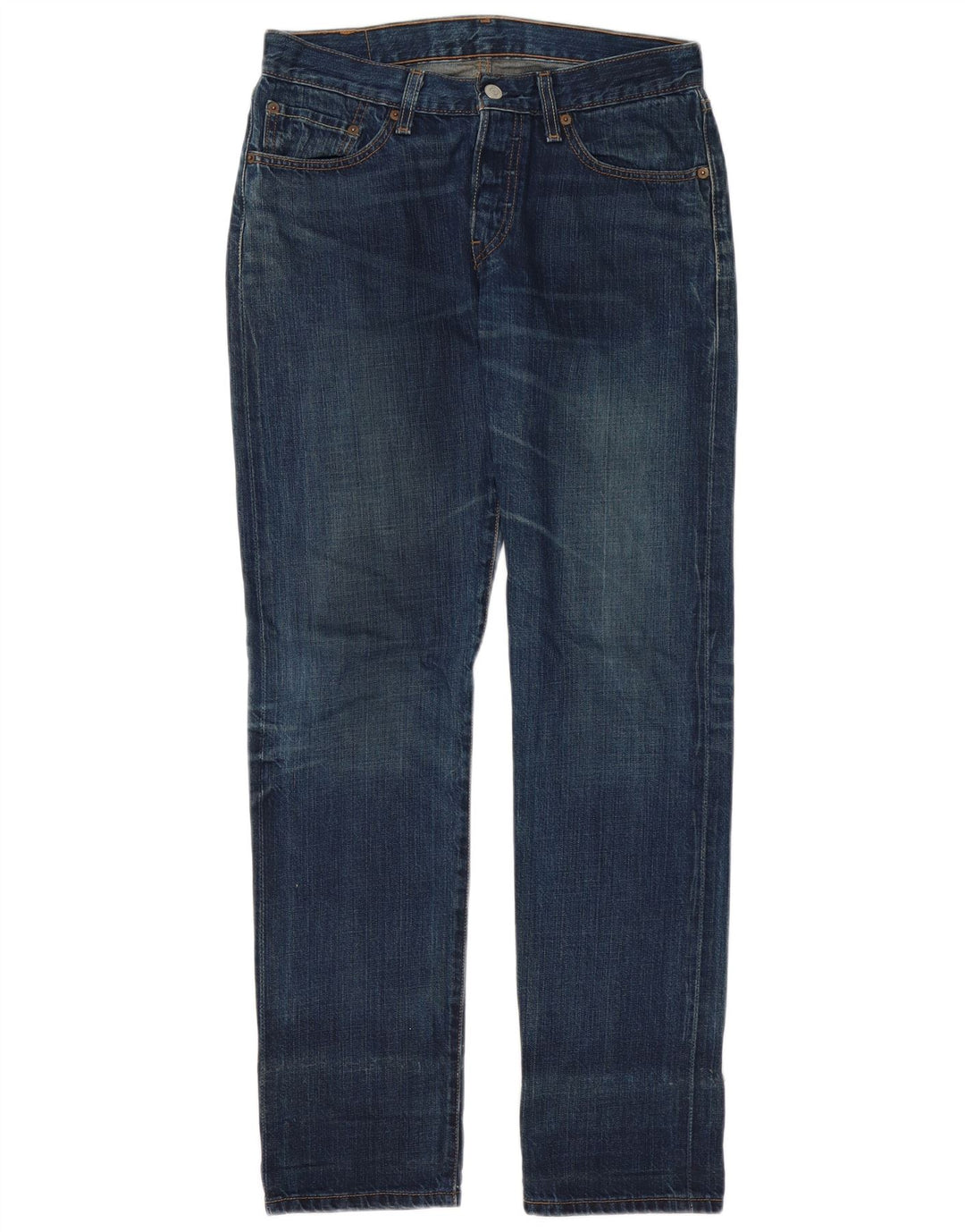 Damskie jeansy LEVI'S 501 Straight W27 L32 Niebieskie bawełniane