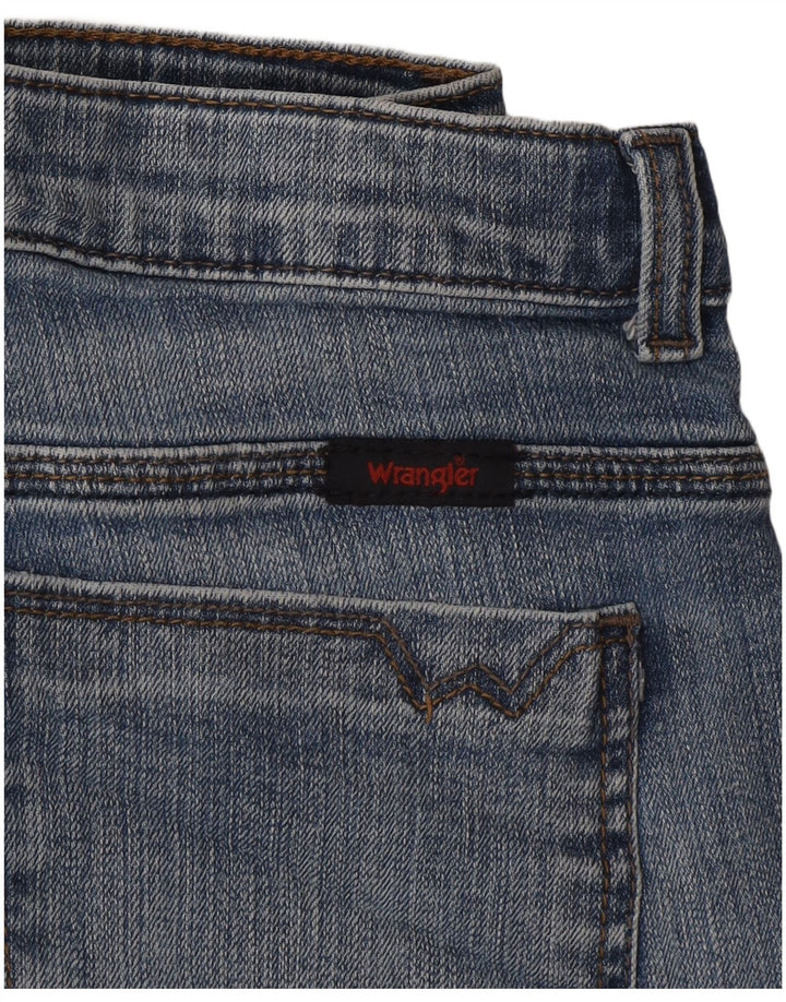 Damskie spodenki jeansowe Wrangler W30 średni niebieski