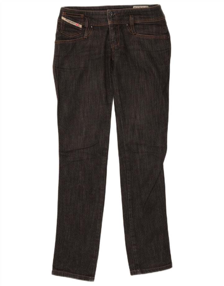 Damskie jeansy Diesel Matic Straight W26 L31 Czarne bawełniane