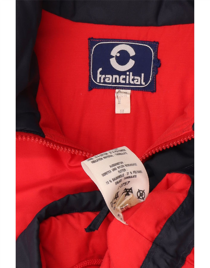 Męska kurtka narciarska Francital Gore-Tex z kapturem UK 38 w kolorze średnio czerwonym