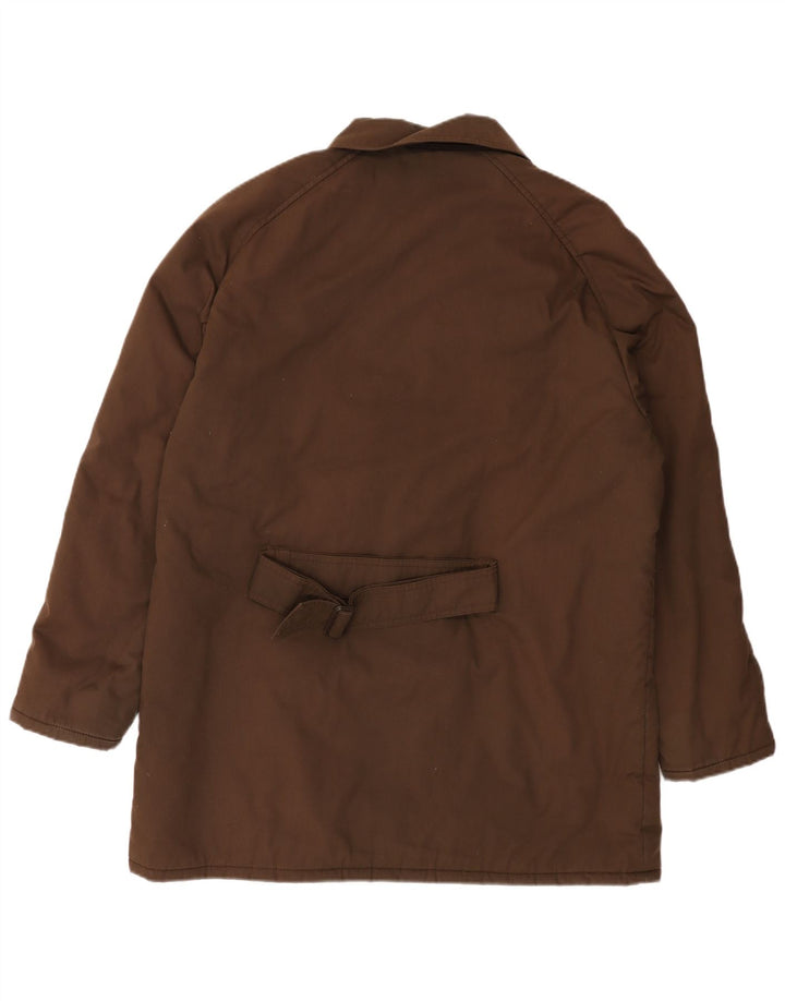 Męska ocieplana kurtka St Michael UK 43/44 XL Brązowy poliester