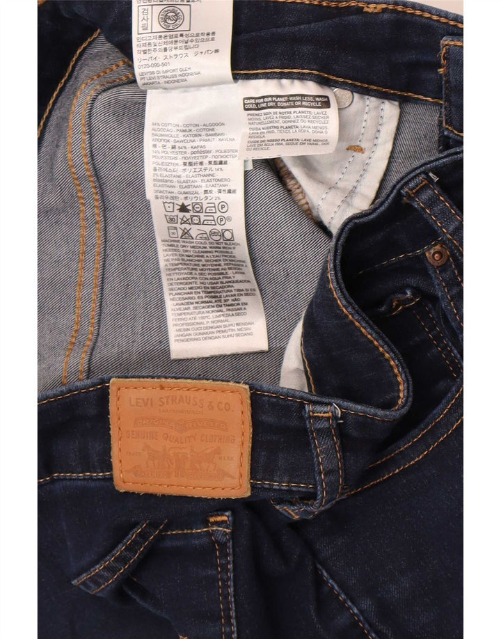 Damskie jeansy Levi's 712 Slim W30 L32 Granatowa bawełna