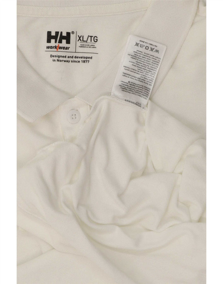 Męska koszulka polo Helly Hansen XL, biała, bawełniana