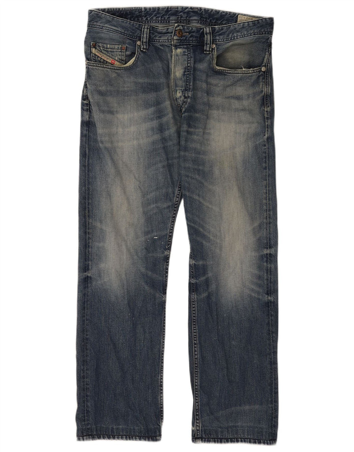 Męskie jeansy Diesel Larkee Straight W32 L30 Niebieskie bawełniane