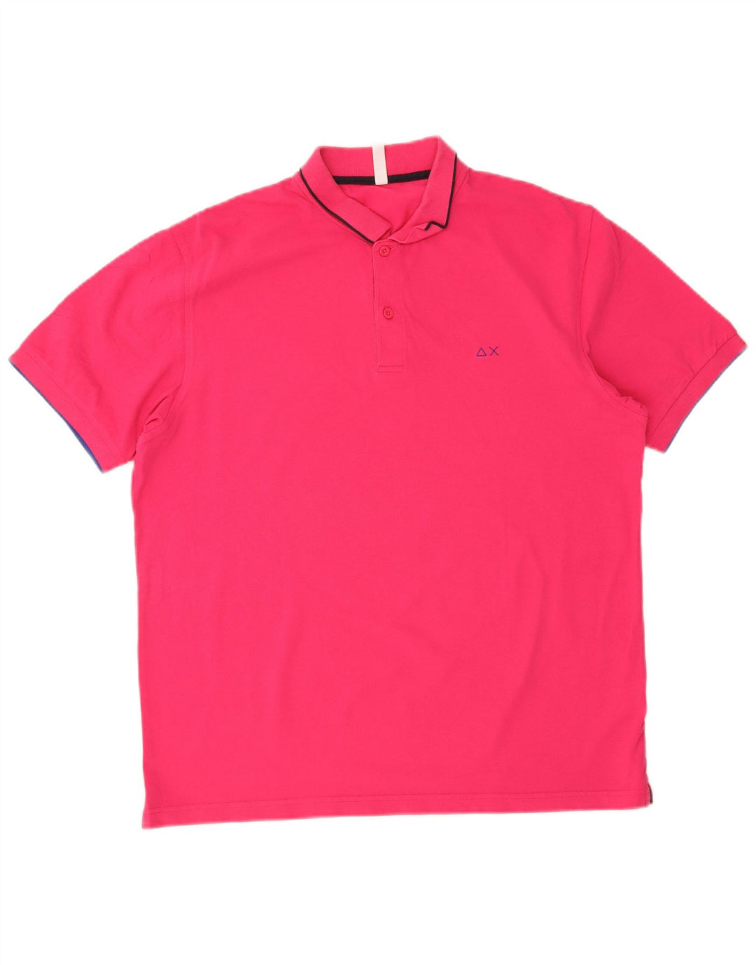 Męska koszulka polo Sun68 2XL, różowa, bawełniana