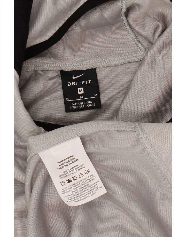 Damska bluza z kapturem Nike Dri Fit Graphic UK 14, średni szary poliester