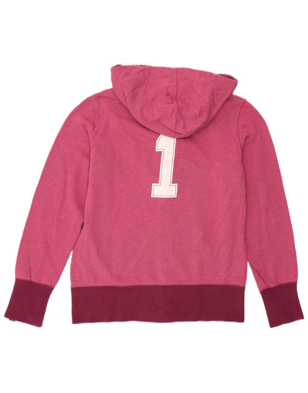 Damski sweter z kapturem i zamkiem błyskawicznym Nike Graphic Standard Fit UK 14, duży, różowy