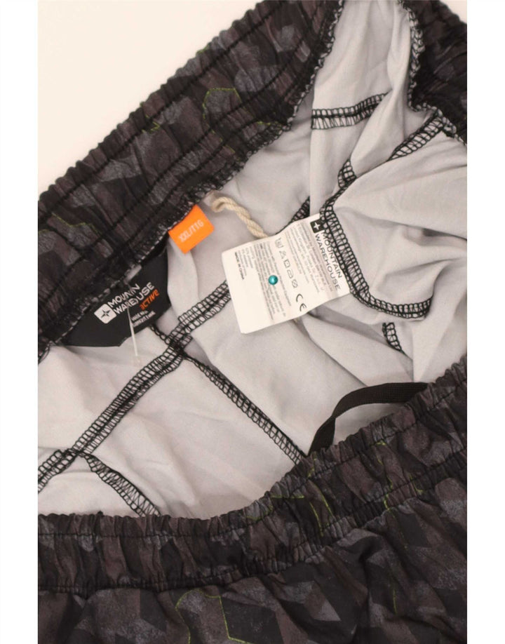 Męskie spodenki sportowe Mountain Warehouse 2XL, czarny, geometryczny poliester