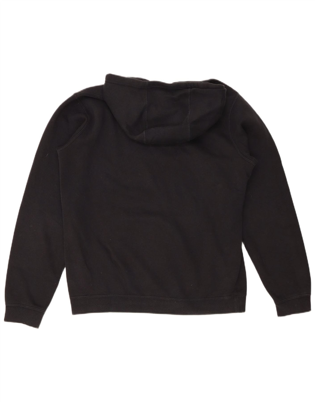 NIKE Mens Graphic Hoodie Jumper Medium Black Cotton