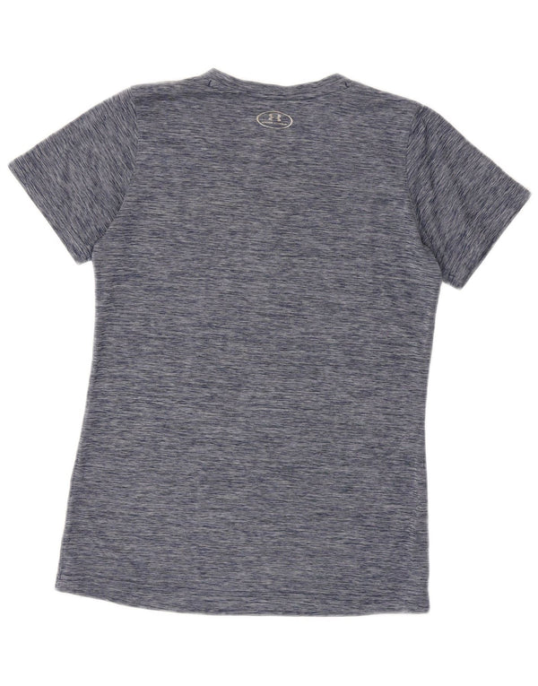Damska koszulka t-shirt Under Armour Heat Gear UK 12, średnia, granatowa, nakrapiana