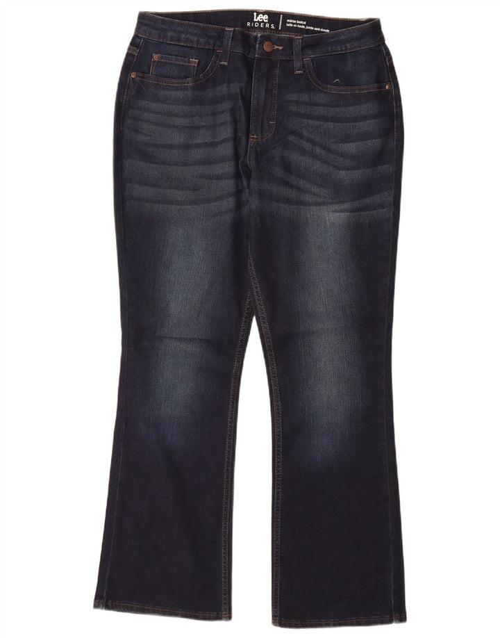 Damskie jeansy Lee Riders Mid Rise Bootcut US 10 Large W30 L29 Granatowe