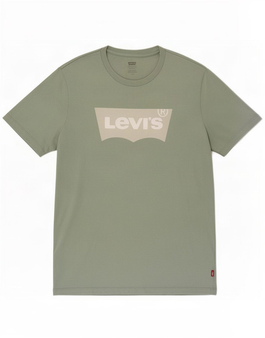 Męska koszulka Levi's o standardowym kroju z grafiką, średnia, zielona bawełna