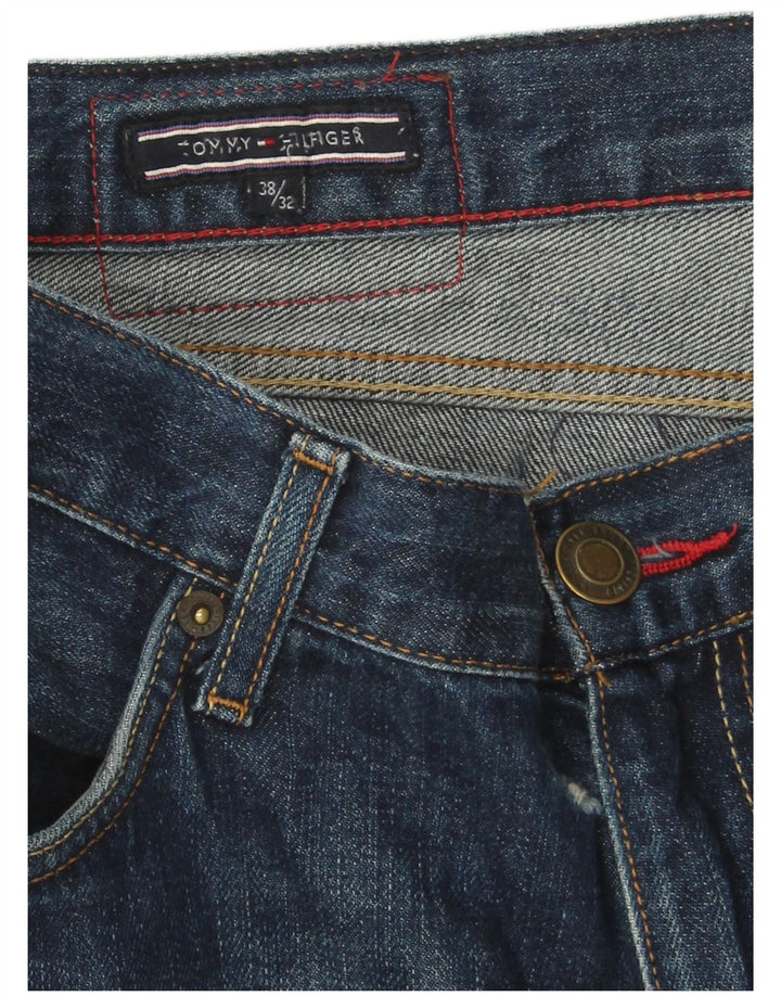 Męskie jeansy przycięte Tommy Hilfiger W38 L25 Niebieskie bawełniane