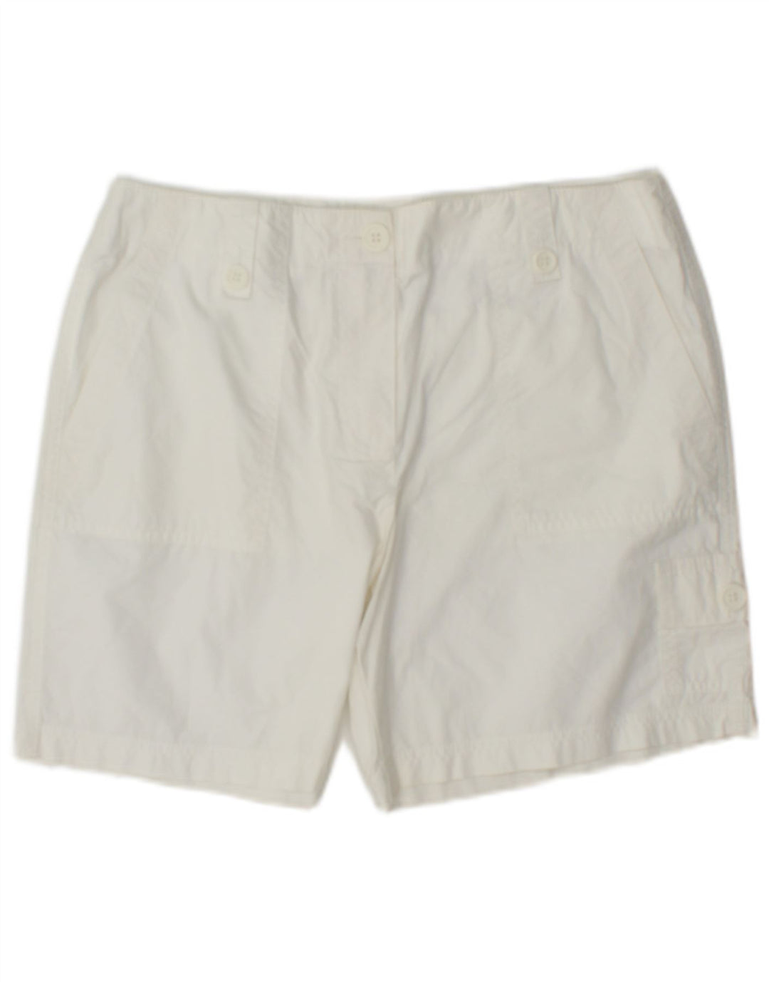 Damskie spodenki cargo Marks & Spencer UK 12 Medium W32 Biała bawełna