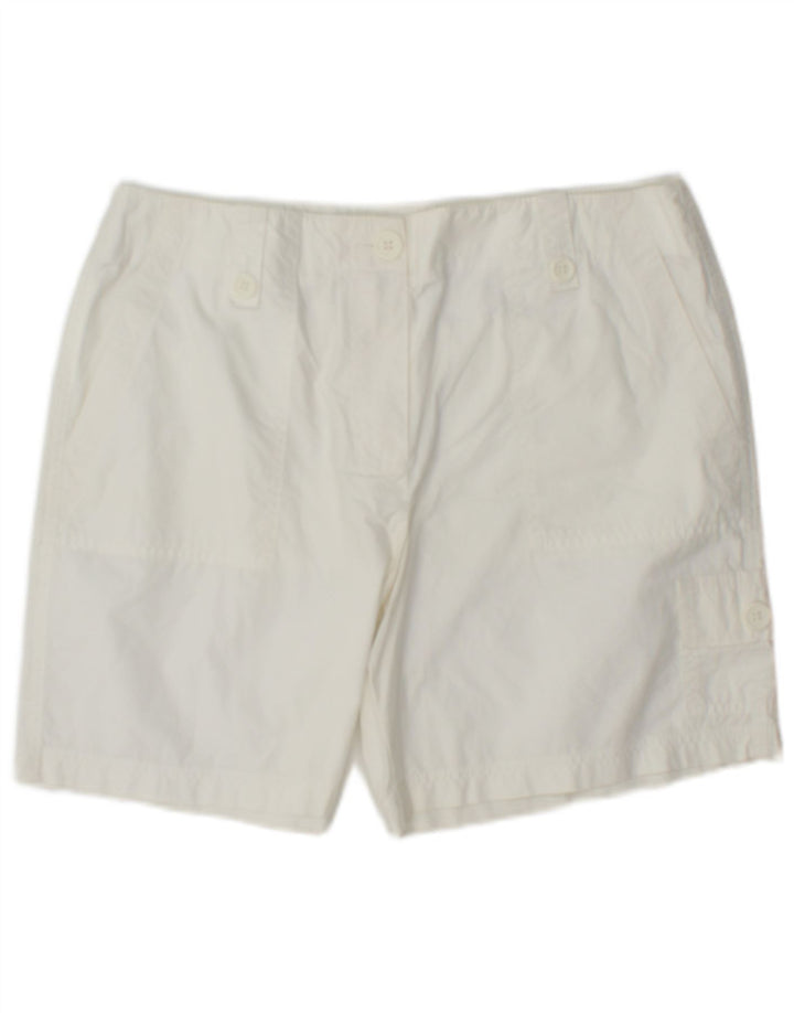 Damskie spodenki cargo Marks & Spencer UK 12 Medium W32 Biała bawełna