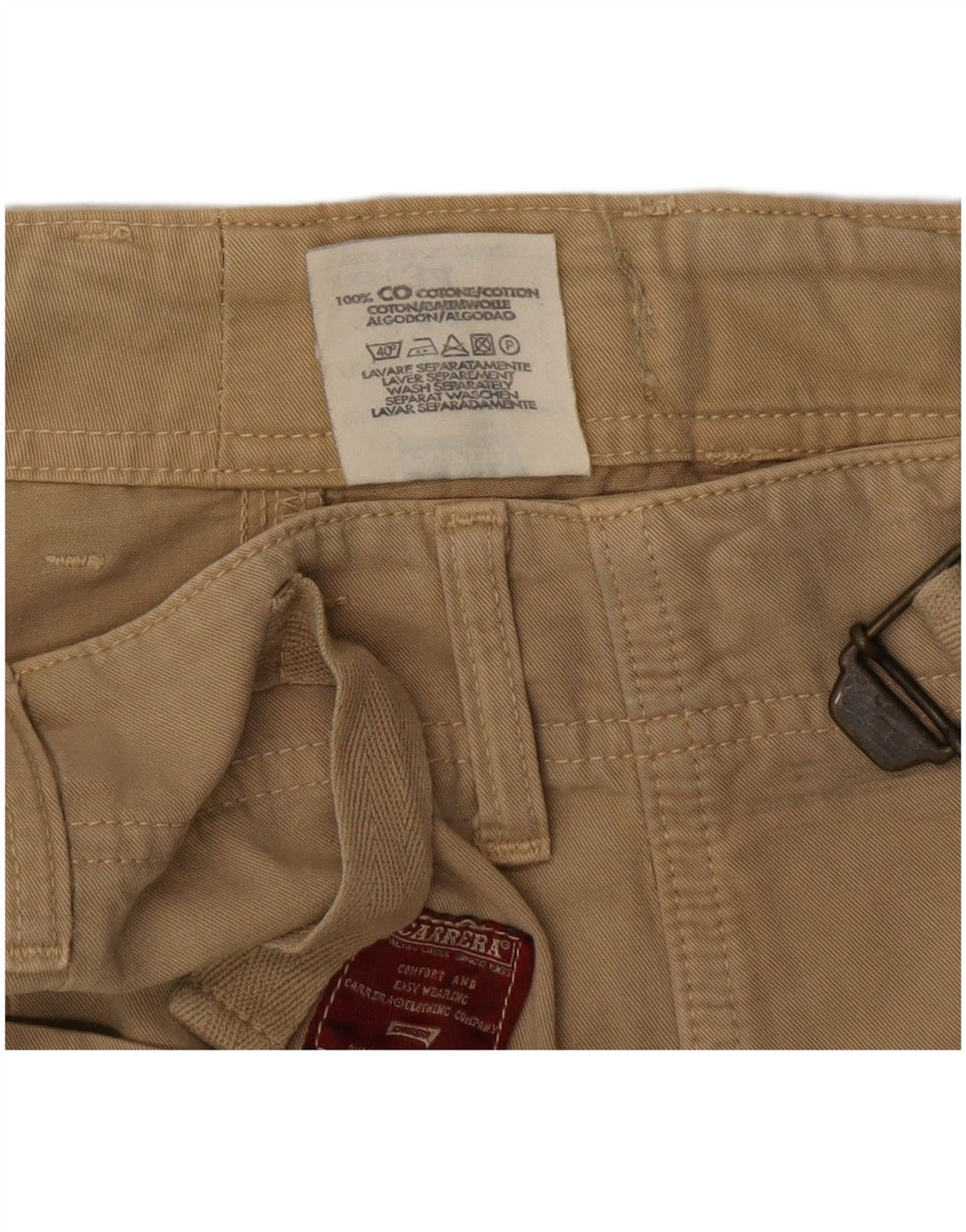 Męskie spodenki cargo Carrera IT 50 Large W34 Beżowa bawełna