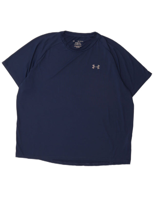Koszulka męska Under Armour Top 2XL, granatowa, poliester