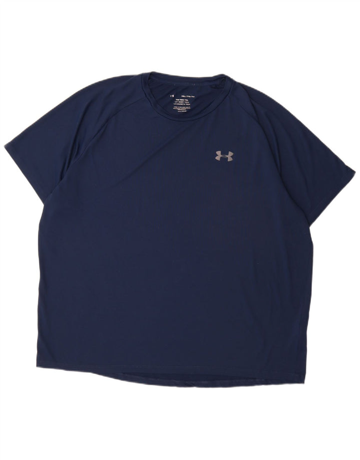 Koszulka męska Under Armour Top 2XL, granatowa, poliester