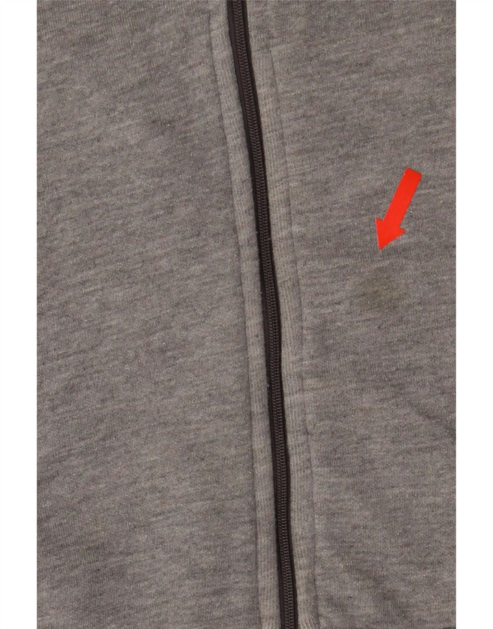 Męski sweter Zara z kapturem i zamkiem, mały, szary