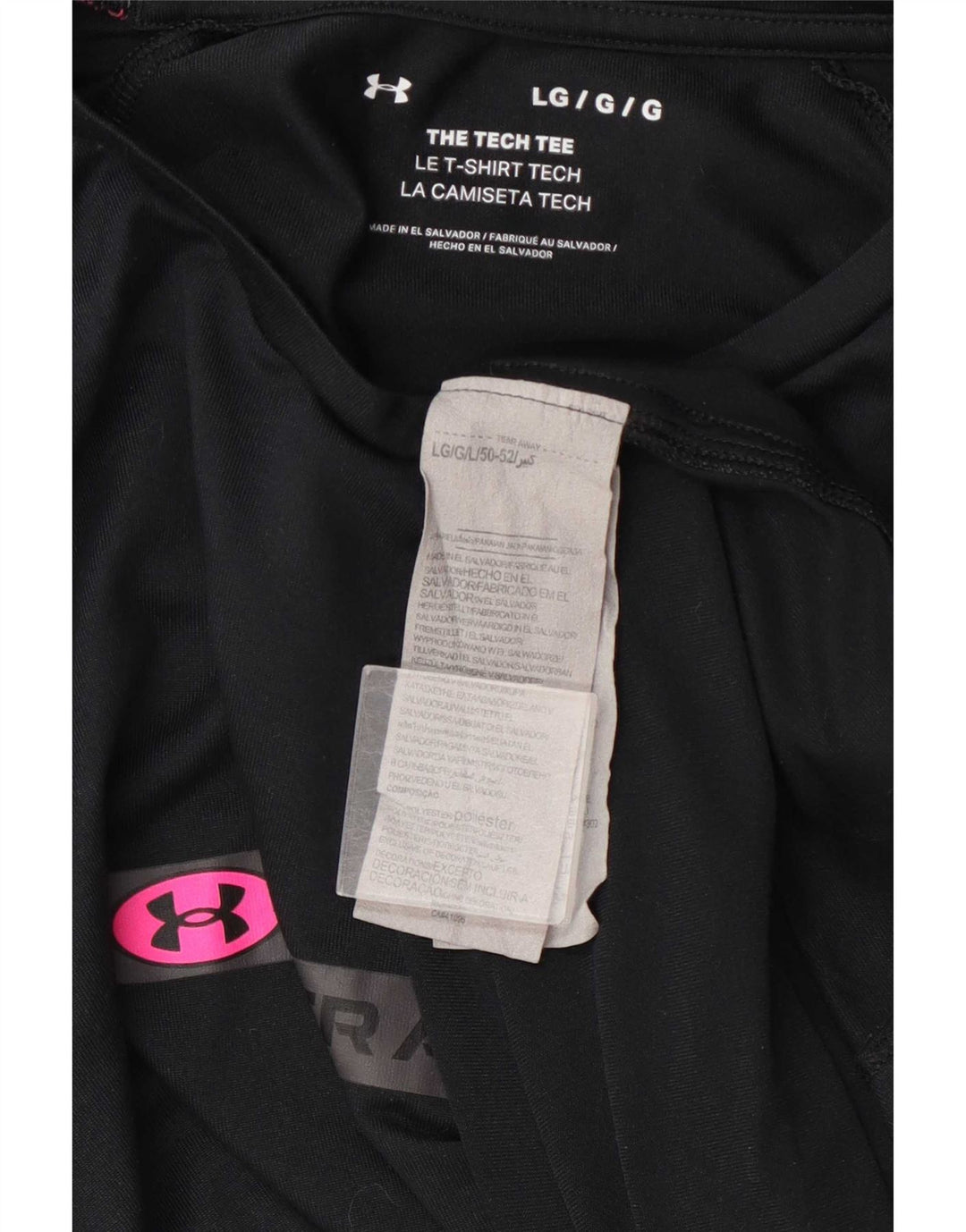 Męska koszulka z grafiką Under Armour, duża, czarna, poliestrowa