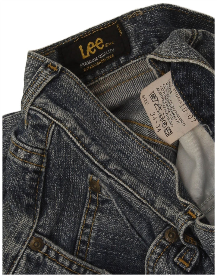 Męskie jeansy Lee Denver Bootcut W34 L34, granatowe, bawełniane