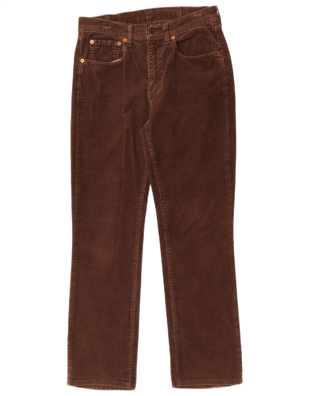 Wąskie spodnie sztruksowe Levi's W28 L29 Brązowe