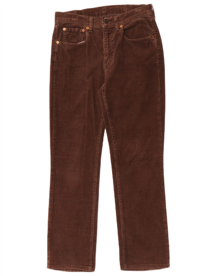 Wąskie spodnie sztruksowe Levi's W28 L29 Brązowe