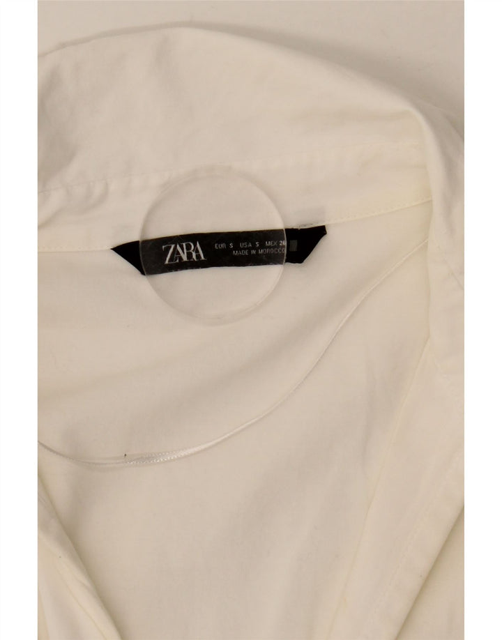 Damska bluzka koszulowa oversize ZARA UK 10, mała, biała
