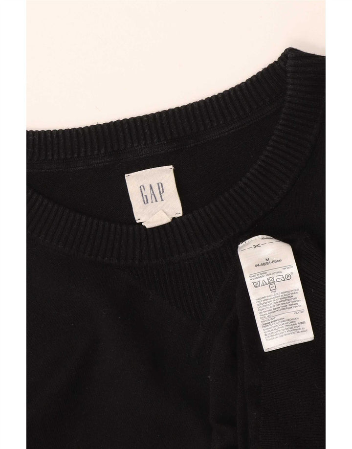 Męski sweter Gap z okrągłym dekoltem, mały, czarny, bawełniany