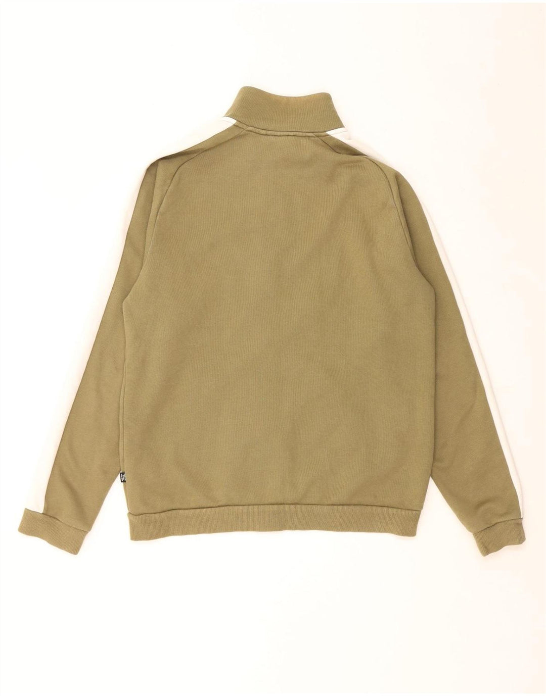 Męski dres Puma, średni khaki, bawełna z blokami kolorów