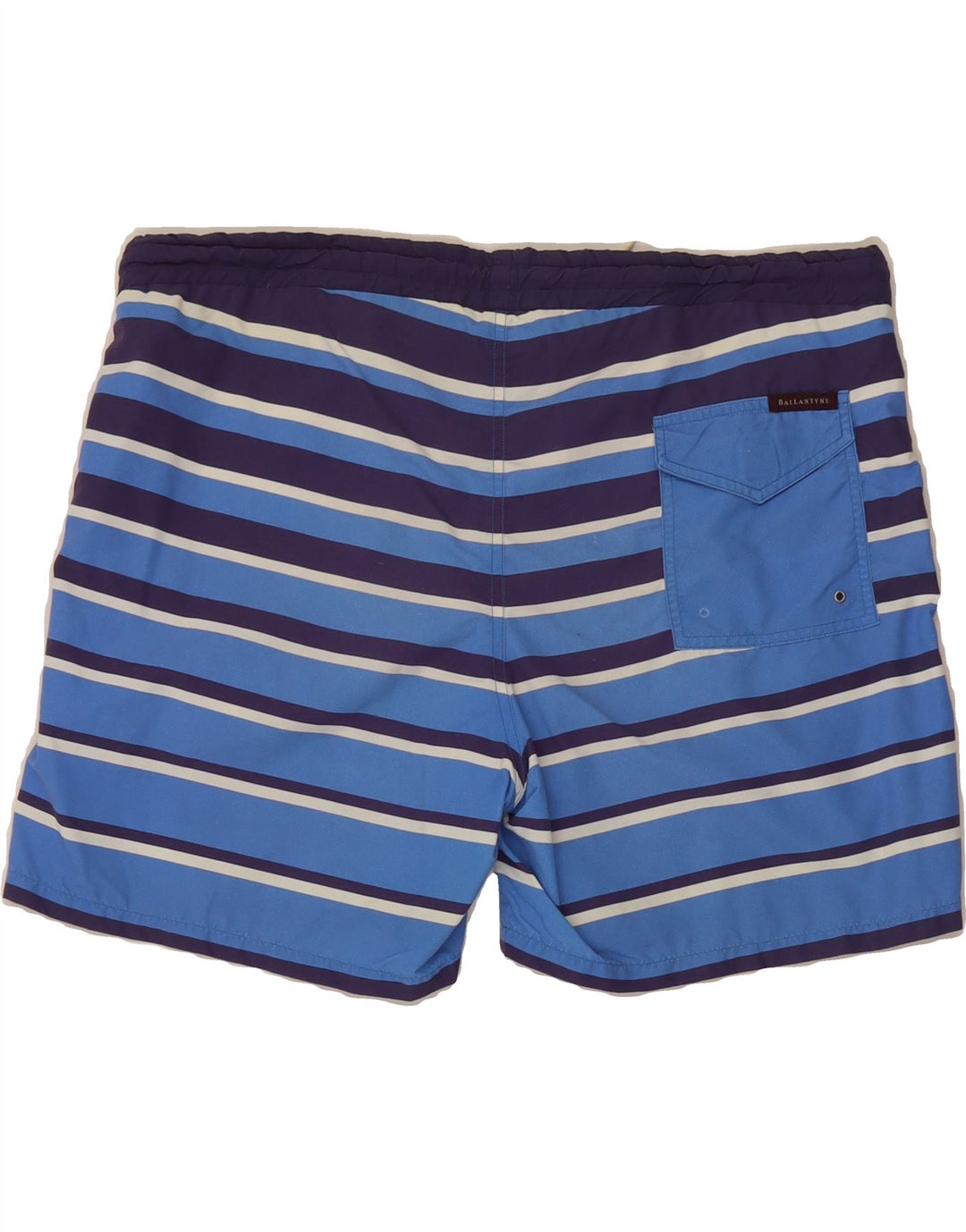 BALLANTYNE Mens Swimming Shorts  W38 Blue Striped Polyamide Vintage Ballantyne and Second-Hand Ballantyne from Messina Hembry 