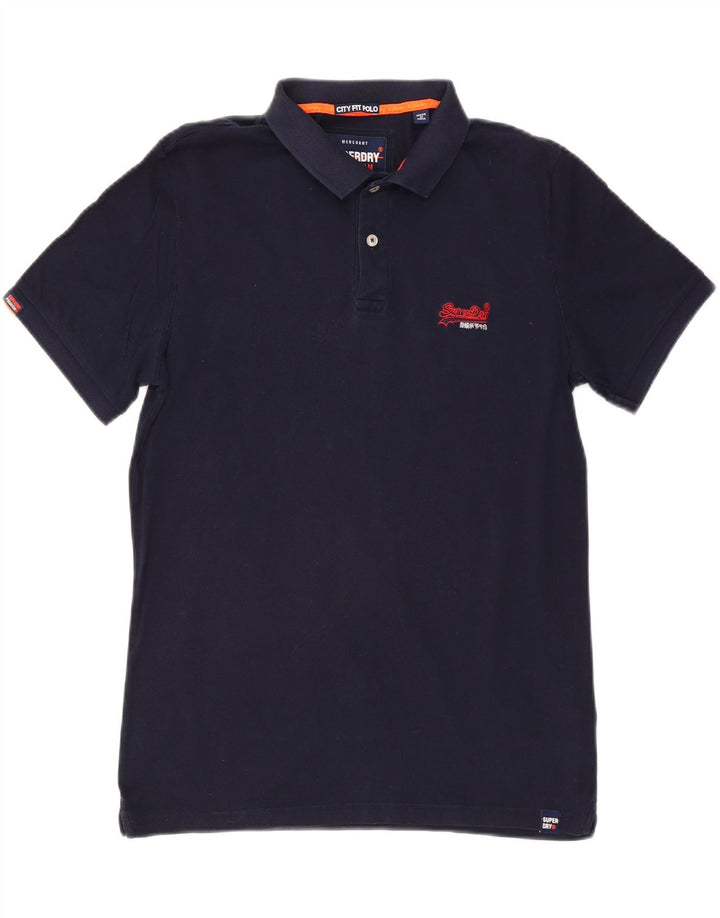 Męska koszulka polo SUPERDRY, duża, granatowa, bawełniana