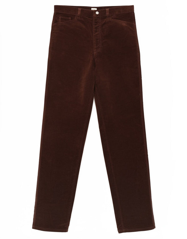 Damskie proste spodnie Calvin Klein W26 L32 brązowe