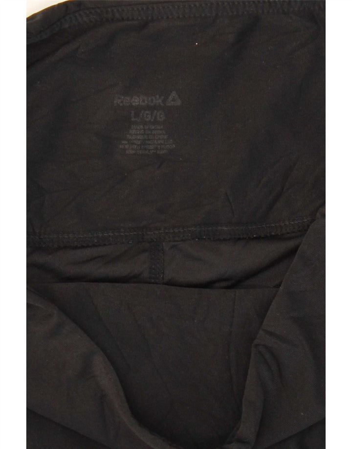 Legginsy damskie Reebok UK 14, duże, czarne