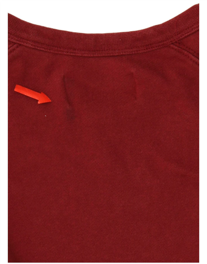 Marks & Spencer Męska bluza dresowa, średnia, bordowa bawełna