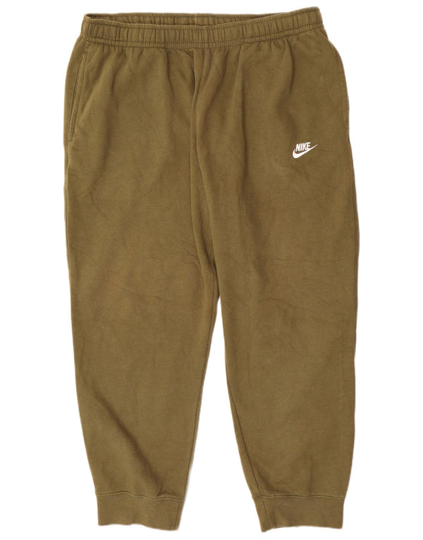 Męskie spodnie dresowe Nike, joggery, 2XL, bawełna khaki