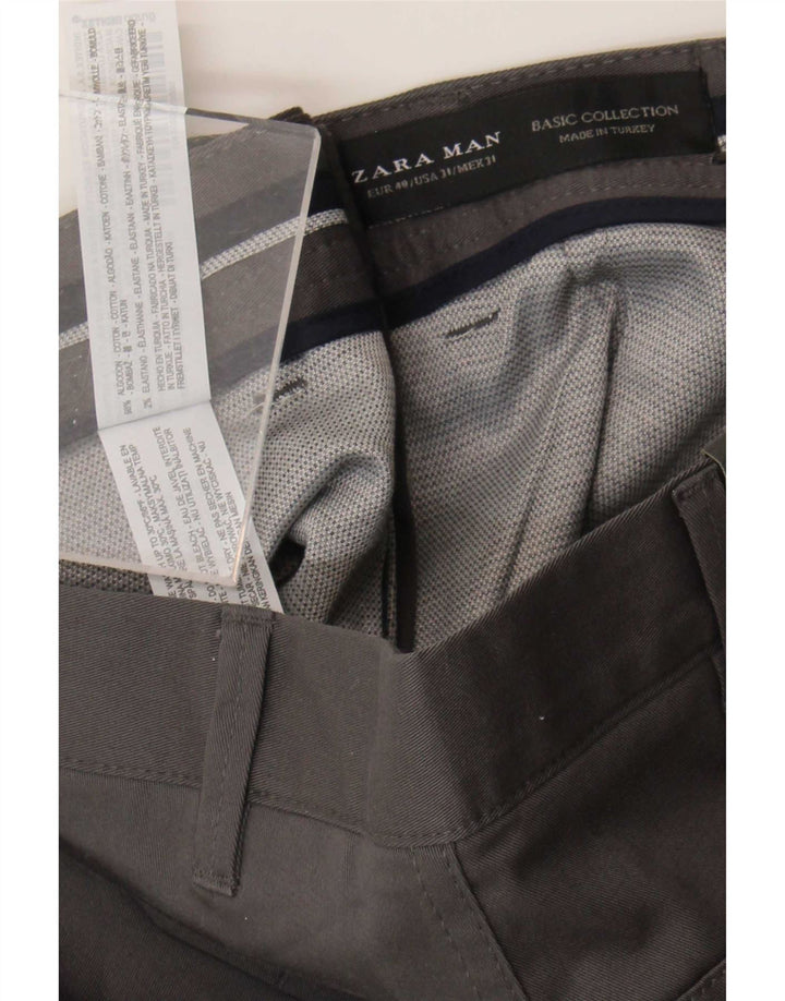 Męskie spodenki chino Zara EU 40 Medium W31, szara bawełna
