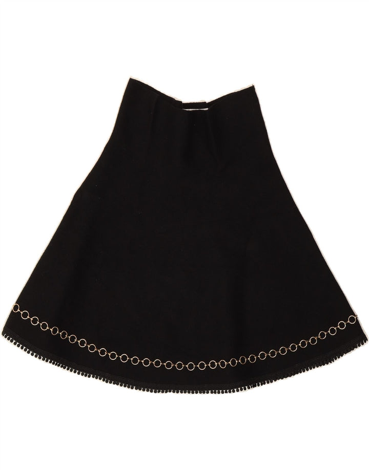 ZARA Womens A-Line Skirt Small W26 Black Vintage Zara and Second-Hand Zara from Messina Hembry 