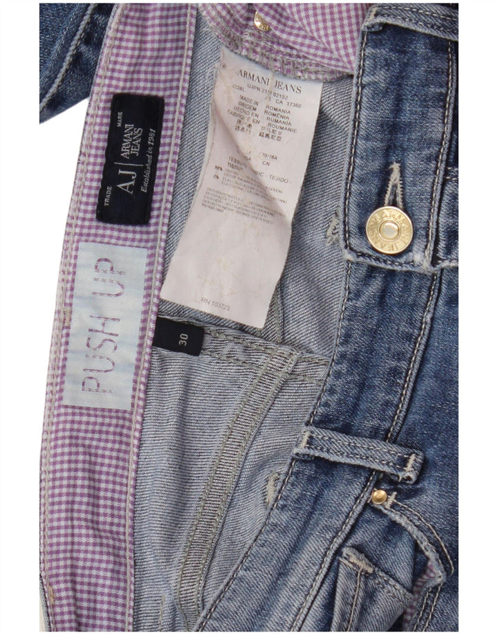 Dżinsy damskie ARMANI Skinny W30 L30 Niebieskie bawełniane