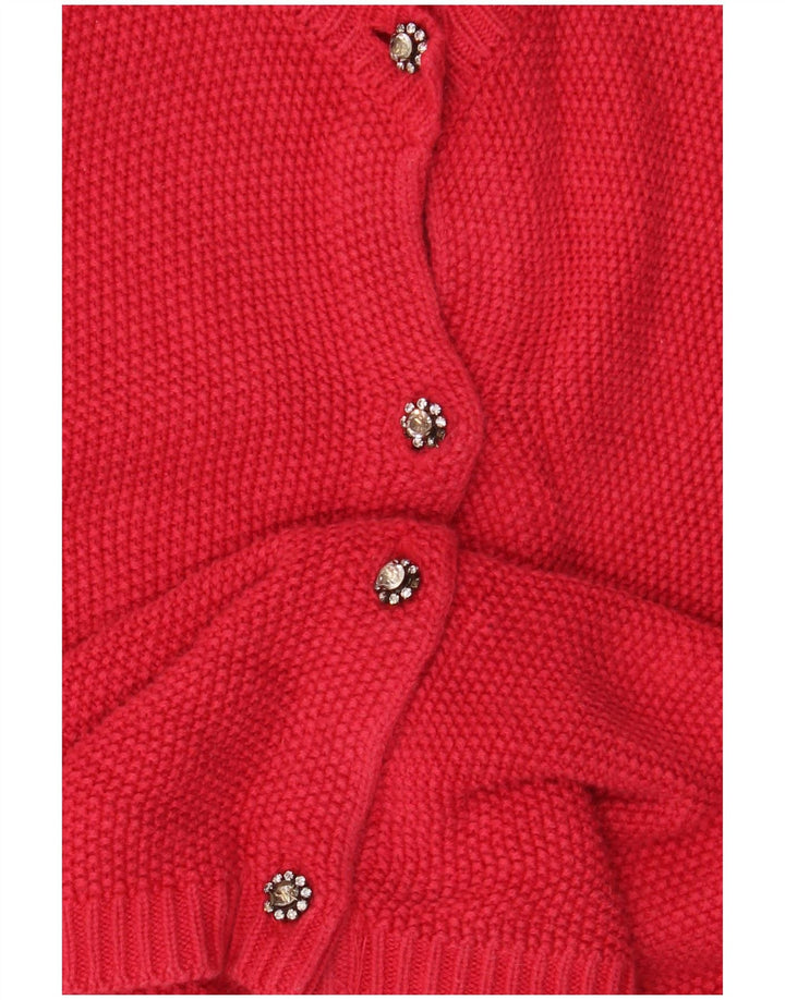 Sweter damski Zara Cardigan UK 10 Small Red Wiskoza