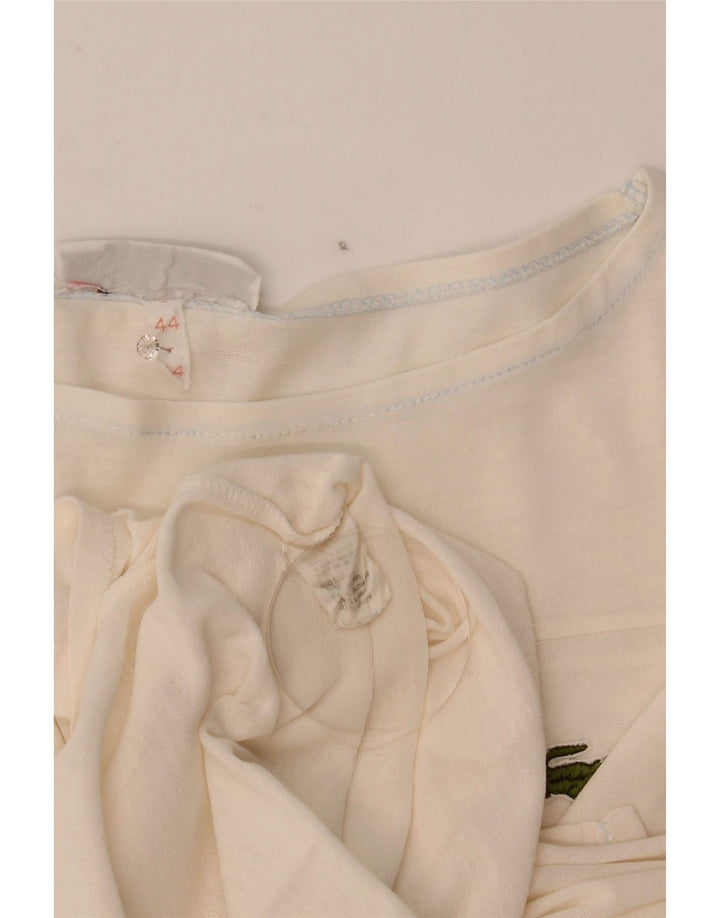 T-shirt damski Lacoste, rozmiar 44, duży, biały, bawełniany