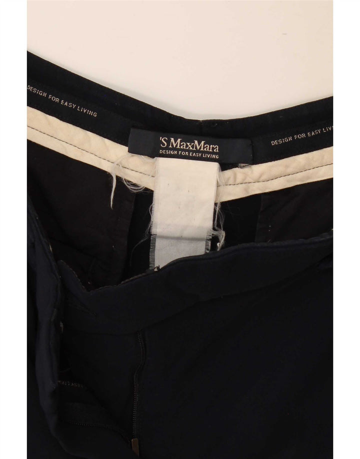 Spodnie Capri Damskie Max Mara W30 L23 Granatowe