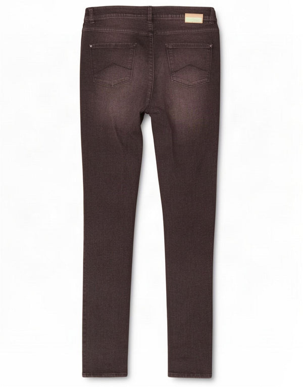 Damskie jeansy Skinny Carrera Medium W30 L31 Szara bawełna